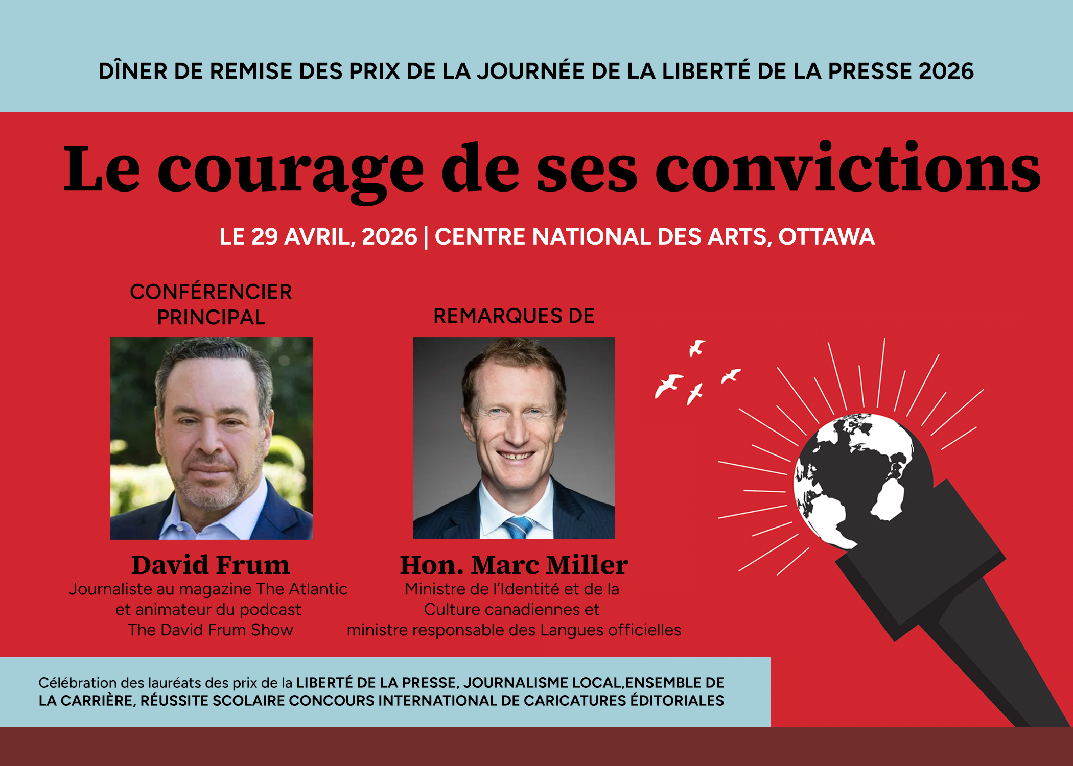 Dîner de remise des prix de la Journée de la liberté de la presse 2026
