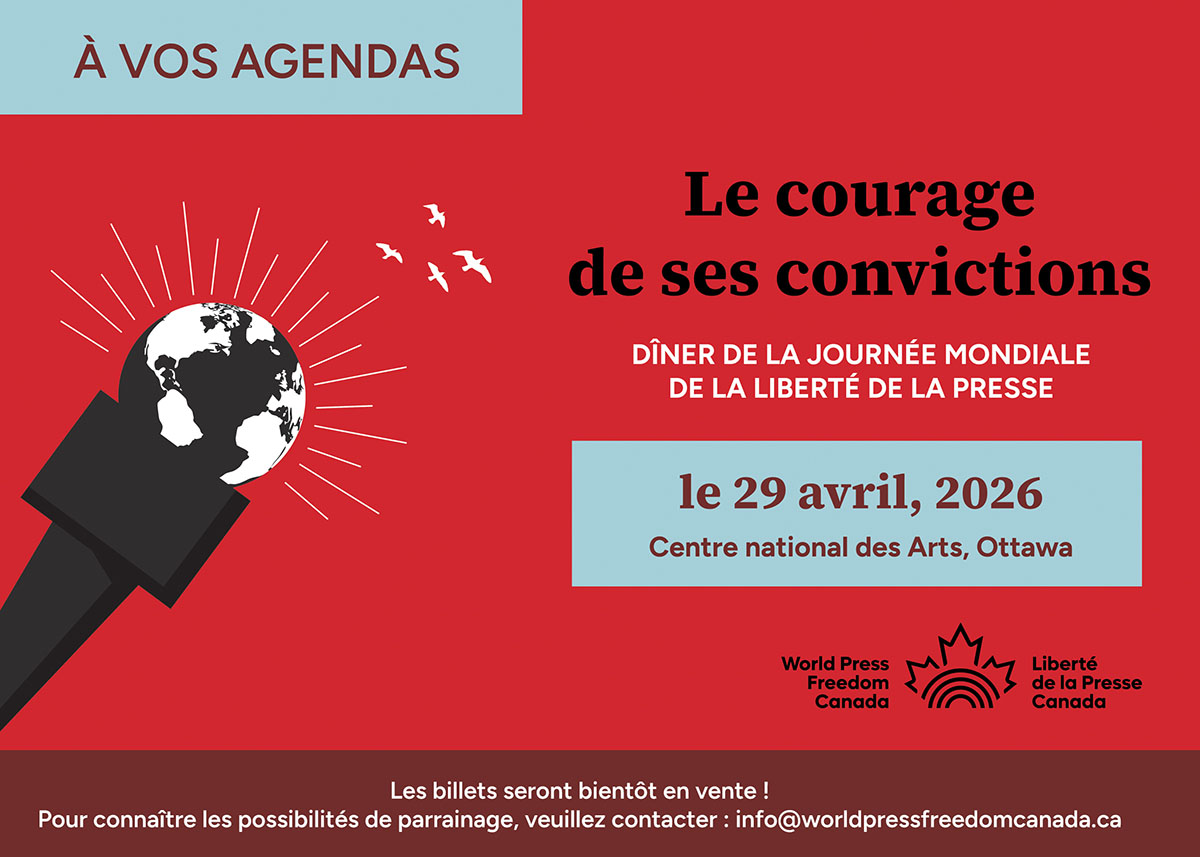 Dîner de la Journée mondiale de la liberté de la presse 2026